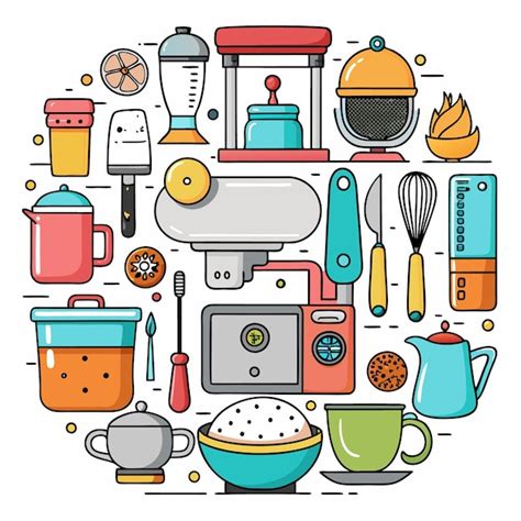 Utensílios De Cozinha Desenho - Desenho de utensílios de cozinha | Vetor Premium