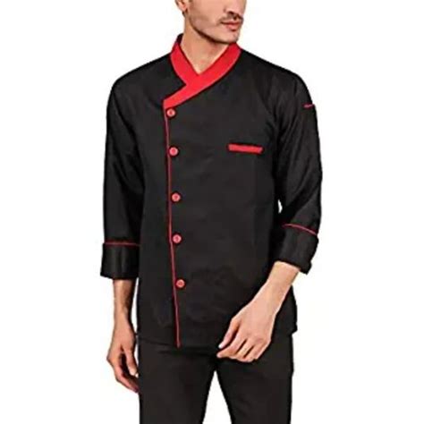 Cotton Black Red Hotel Chef Coat Size Medium At Rs 350 Piece In