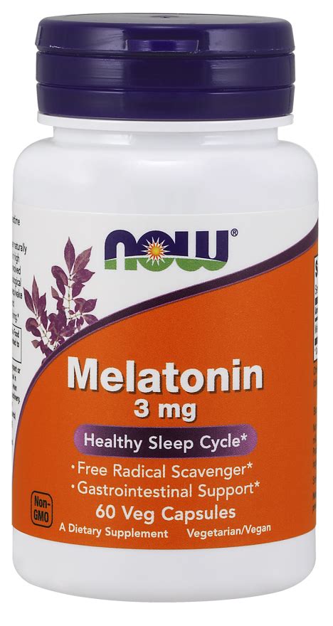 NOW Melatonin Capsules - Online Vitamins & Natural Medication Call ...