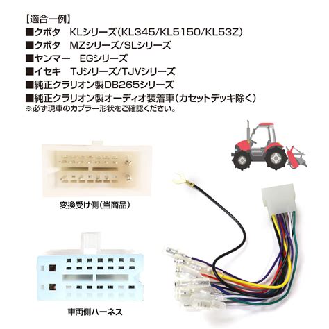 トラクター用オーディオ変換ハーネス HK11 | マックスウィン | MAXWIN