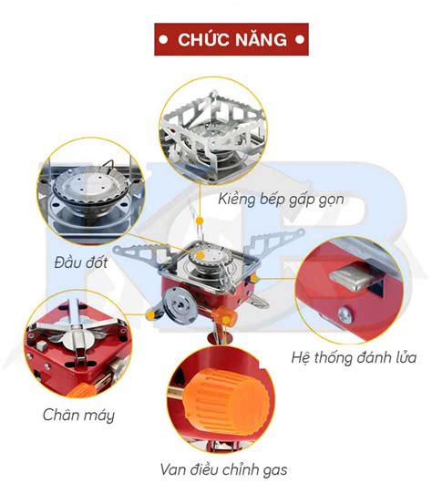 Bếp ga mini du lịch sieu kute