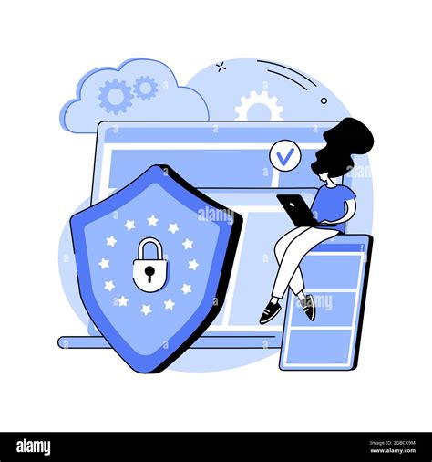 General Data Protection Regulation Abstract Concept Vector Illustration