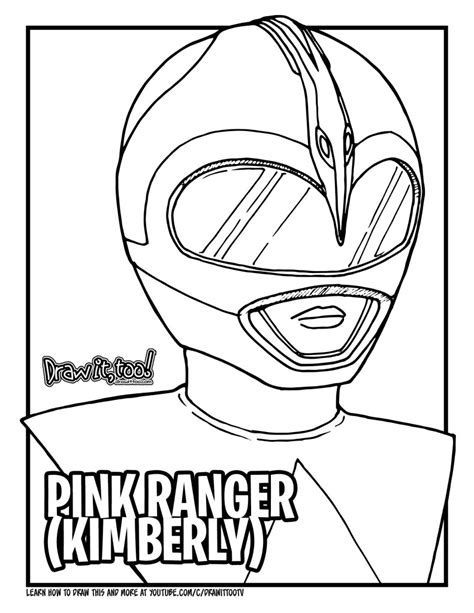 How To Draw Pink Ranger Kimberly Mighty Morphin Power Rangers