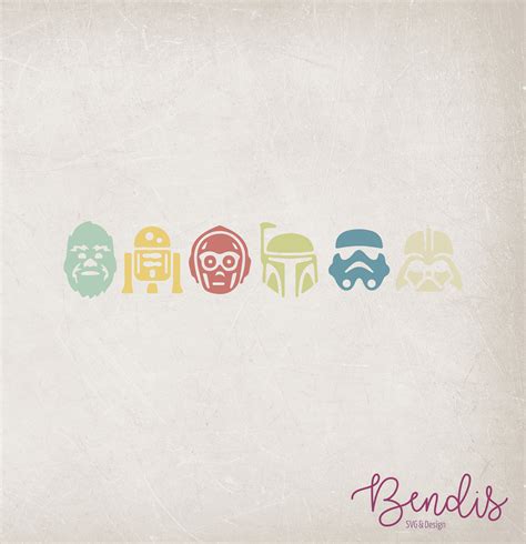 Star Wars Characters Svg, Helmet SVG, Star Wars Day Svg, Star Wars ...