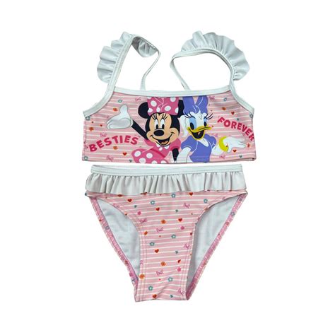 Malla Infantil Bikini Piezas Minnie Talle CORAL Cartoons
