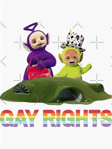 Funny Man Teletubbies Gay Rights Awesome For Movie Fans Sticker For