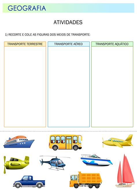 Meios De Transporte Geografia - Reconectar Educativo: GEOGRAFIA