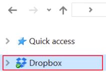 how to remove dropbox from file explorer