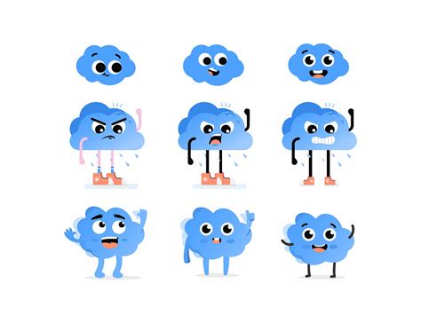 Cloud character by Aleksandar Savic on Dribbble