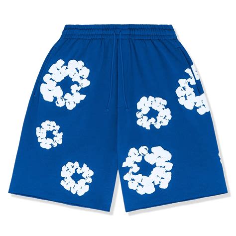 Denim Tears The Cotton Wreath Royal Blue Shorts & 402 020 30 ROYA