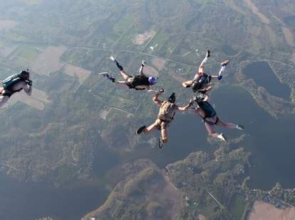 Naked Skydiving Free Falling Parachuting In The Nude Thrillist