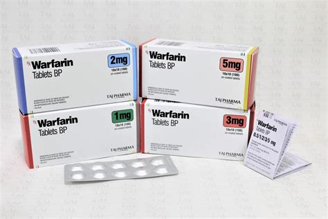 Warfarin Sodium tablets manufacturer in India {Taj Pharmaceuticals