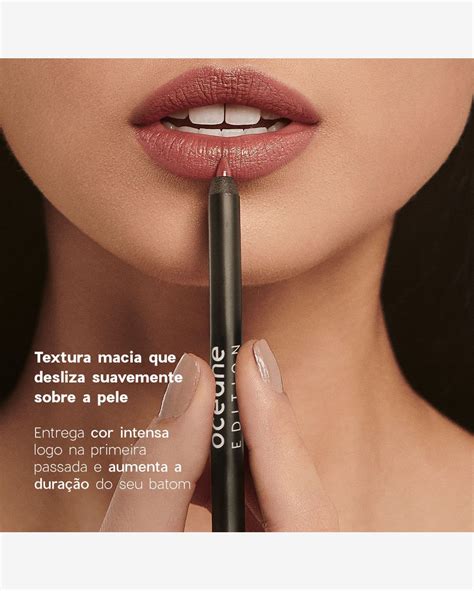 Riachuelo Kit Lápis de Contorno Labial Nude Batom Rosa Claro Océane