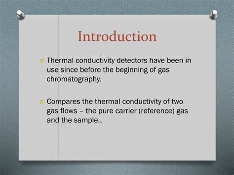 PPT - Thermal Conductivity Detector PowerPoint Presentation, free ...