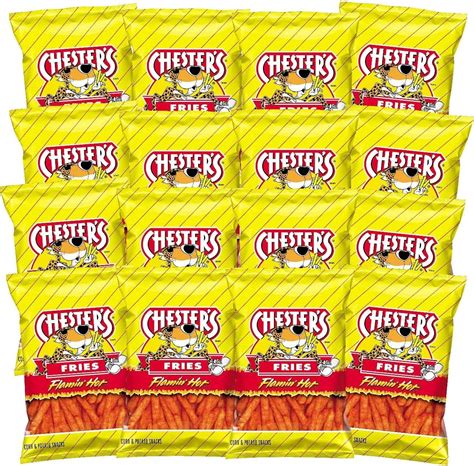 Amazon Chester S Flamin Hot Fries Snack Pack Of 16 Gluten Free Healthy Chips Crisps