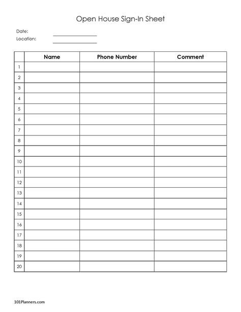Training Sign In Sheet Word