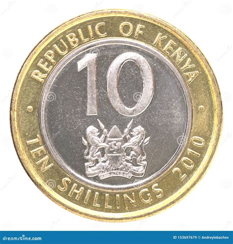 Kenyan Shilling Coin Stock Image Image Of Isolated 153697679