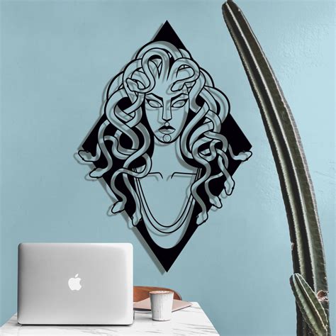 Medusa Gorgon Svg Dxf Laser Cut Files Svg Files For Cricut Dxf Etsy