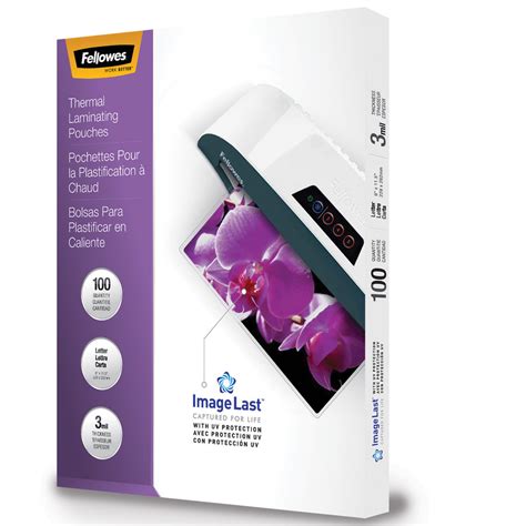 Fellowes ImageLast Thermal Laminating Pouches Laminating Supplies