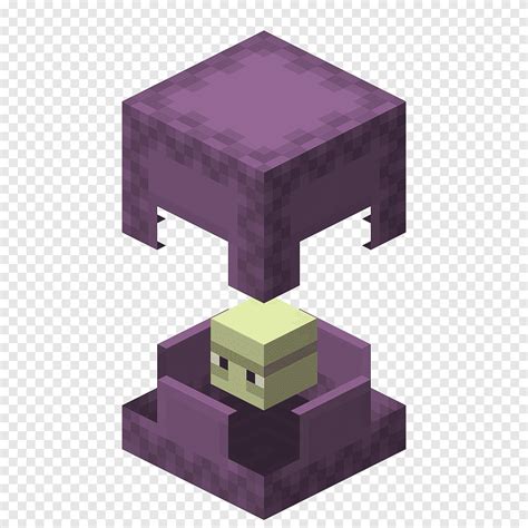 Minecraft Story Mode Mob Shulker Minecraft Purple Angle Png Pngegg