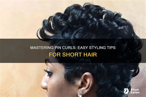 how to pin curl short hair