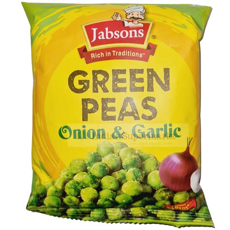 jabsons roasted green peas onion  garlic gm bbd  feb