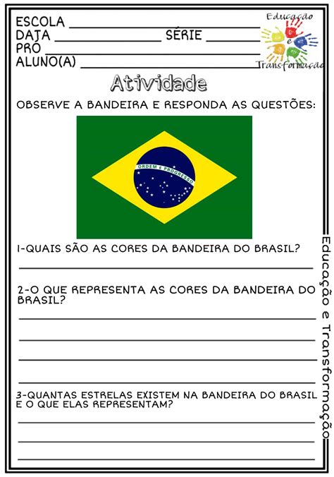 Atividade Sobre A Bandeira Do Brasil - 10