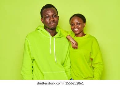 Cheerful Black Couple Posing Together Smiling Stock Photo