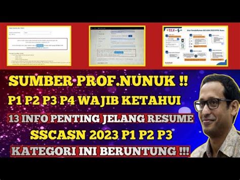 13 INFO SANGAT PENTING DARI PROF NUNUK UNTUK P1 P2 P3 P4 PERIHAL