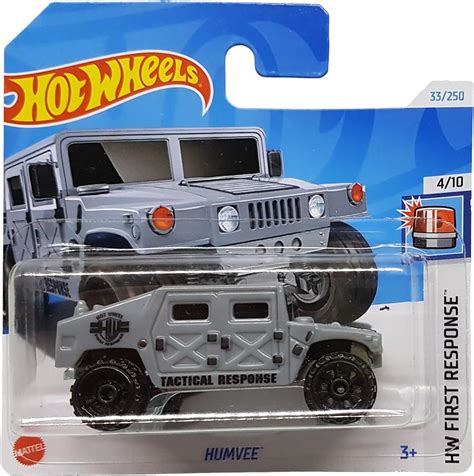 Hot Wheels Humvee Hw First Response Htb Short Card Tactical Response Mattel