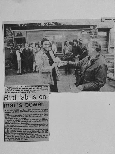 Penny S Hot Birding And Life Holme Bird Observatory Electricity