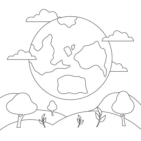 easy earth drawing 2