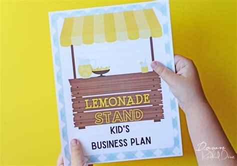 Kid's Lemonade Stand Business Plan | Free printable!