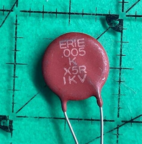 Capacitors Ceramic Disc Leaded Erie 5000pf 005uf 1000v X5r 1kv Vintage 1pc Ebay