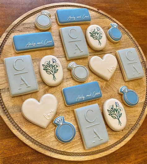 Something Blue | Engagement | Bridal Shower Cookies - Etsy | Bridal