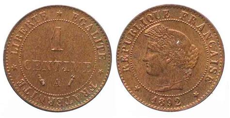 Frankreich France Centime A Paris Bronze Unc Ma Shops