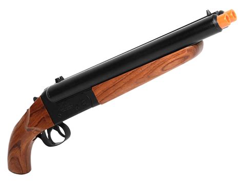 KJW Mad Max Wooden Airsoft Double Barrel Shotgun Replicaairguns Us