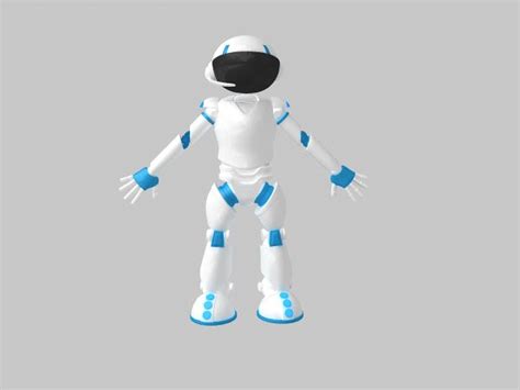 Humanoid Robot Rig 3d Model 3ds Maxobject Files Free Download Cadnav