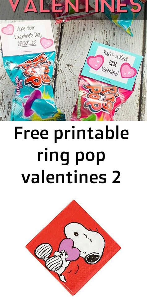 Free Printable Ring Pop Valentines 2 Valentinstag Selbstgemachtes