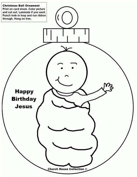 Happy Birthday Jesus Coloring Page - Coloring Home