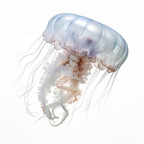 Premium AI Image | Jellyfish on White Background