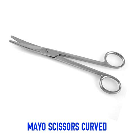 meditech global stainless steel mayo curved scissors  hospital