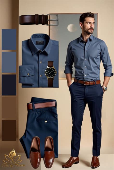 Men’s Smart-Casual Look | Estilo Elegante e Informal para Hombre | Men fashion casual shirts