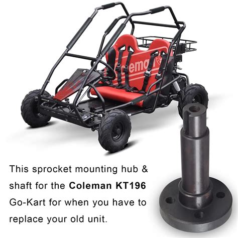 Sprocket Mounting Hub & Shaft for Coleman KT196 & CK196 Go-Karts