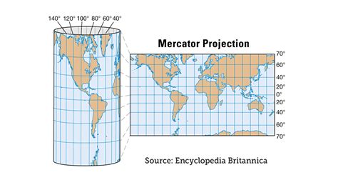 Mercator Projection Map