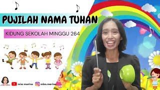 pujilah nama tuhan kidung sekolah minggu  lirik  lagu sekolah