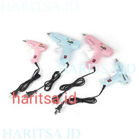 Jual Alat Lem Tembak Hot Melt Glue Gan Mini ON OFF 20 Watt Refill Glue Stick Shopee Indonesia