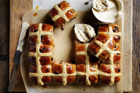 Rum And Raisin Hot Cross Buns Recipe Hot Cross Buns Recipe Hot Cross Buns Cross Buns