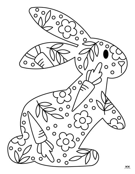Bunny Coloring Pages - 28 FREE Pages | Printabulls