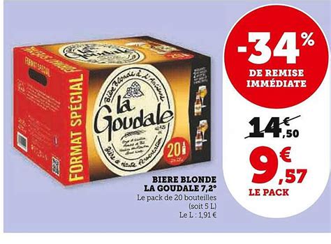 Promo Biere Blonde La Goudale 7 2 Chez U Express ICatalogue Fr